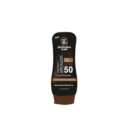 Australian Gold Sunscreen Lotion With Bronzer Spf 50 - 237 Ml