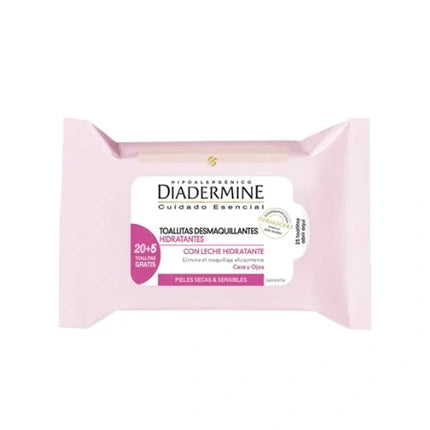 Diadermine Moisturizing Makeup Remover Wipes 25 Units Hydrating Cleansing Wipes