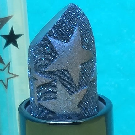 MAC Kiss of Stars Lipstick ASTERISK Blue Purple Full Size 0.12 oz