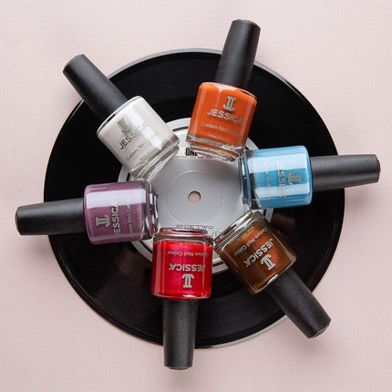 JESSICA Custom Colour Nail Polish Thunderbird 14.8ml Blue