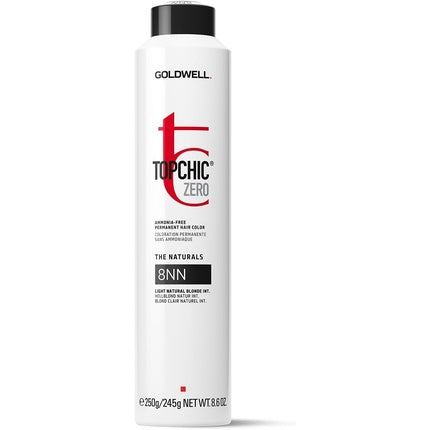 8NN Topchic Zero Light Natural Blonde Intense Can 250ml - Permanent Ammonia-Free Hair Color