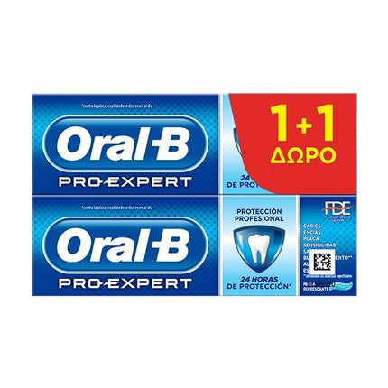 Oral-B Toothpaste Pro Expert Professional Protection 2 X 75 Milliliters, 1+1 Free