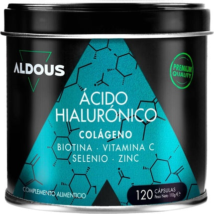 Collagen Hyaluronic Acid 220mg 120 Capsules XL with Vitamin C Biotin Zinc Selenium Vitamins for Hair Skin and Nails 1000mg of Collagen for Joints Muscles and Bones