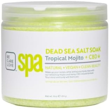 BCL SPA Dead Sea Salt Soak Tropical Mojito with CBD 454g