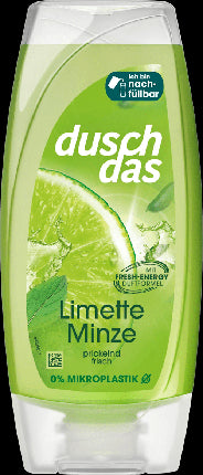 Duschdas Shower Gel Lime Mint - 225 Ml With Fresh Energy Fragrance