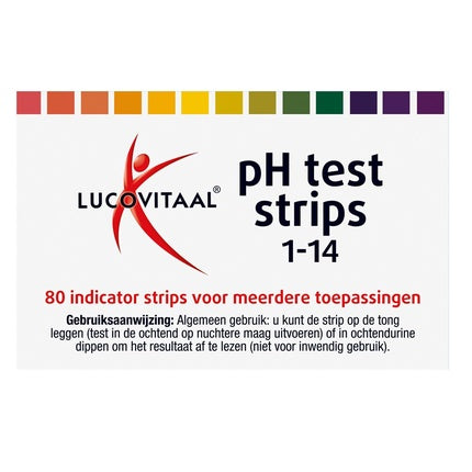 Lucovitaal Acid Base pH Test Strips 80 Pieces