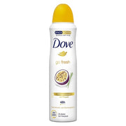 Dove go fresh Deodorant Spray Passionfruit and Lemongrass Scent Antiperspirant 48 Hour Protection 150ml