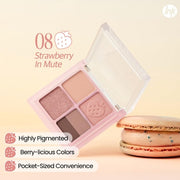 Peripera Ink Pocket Shadow Palette Eyeshadow Quads Creamy Formula Blendable