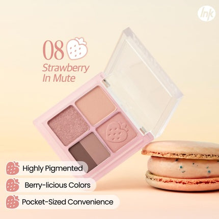 Peripera Ink Pocket Shadow Palette Eyeshadow Quads Creamy Formula Blendable