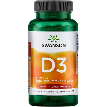 Swanson Vitamin D3 2000IU Softgels 250 Softgels
