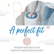 Angelcare® Ac1100 - Refill Cassettes For Angelcare Diaper Pails, Pack Of 3