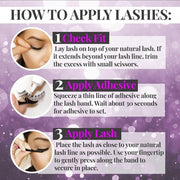 ARDELL Glamour Variety Pack 4 Pairs of Authentic Eyelashes in 4 Different Styles - Reusable Ultra-Light Artificial Eyelashes