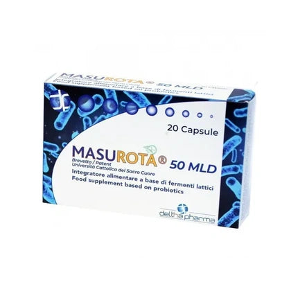 Deltha Pharma Masurota 25 Billion Probiotic Dietary Supplement 20 Capsules