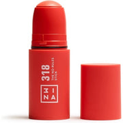 3INA MAKEUP The No Rules Stick 318 Coral Blush Stick Matte with Hyaluronic Acid Cream Blush for a Natural Finish Vegan Cruelty Free 1 count