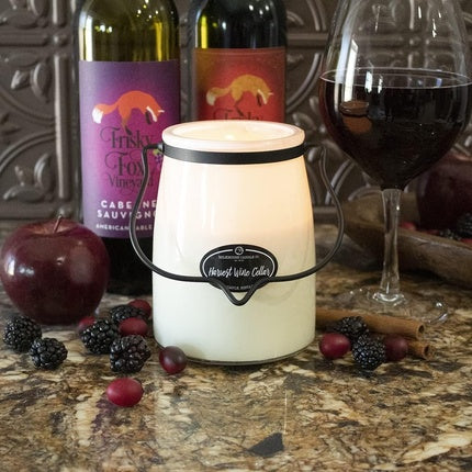 Milkhouse Candle Company Harvest Wine Cellar Creamery Collection Fall Scented Soy Candle Butter Jar Candle 22 Ounce