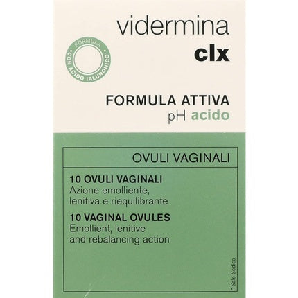 Vidermina Clx Vaginal Suppositories 10 Pieces