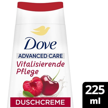 Dove Advanced Care Vitalizing Shower Cream with 24h Renewing MicroMoisture for Instantly Soft Skin 225ml Cherry & Chia Milk