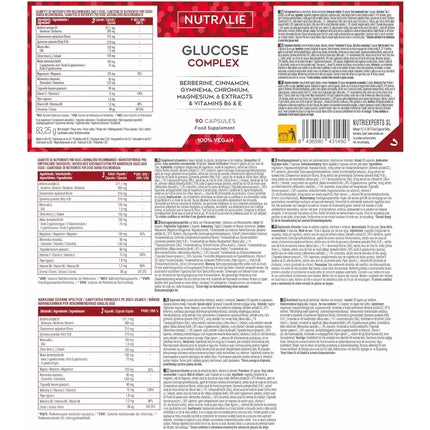 Glucose Complex 2000mg Blood Sugar Supplement with Berberine, Cinnamon, and Chromium