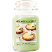 Village Candle Key Lime Tart Large Glass Jar Candle Tradition Edition with 2-Wick Technology