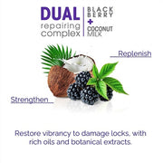 GIOVANNI 2chic Repairing Shampoo Dual Repairing Complex for Damaged Overprocessed Hair 8.5oz