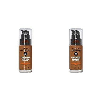 Revlon ColorStay Liquid Foundation Makeup for Combination/Oily Skin SPF 15 Walnut 1.0oz