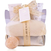 Salsa Essence of Beauty Shower Set Gift for Women in Golden Cosmetic Bag