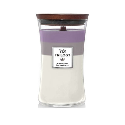 Woodwick Large Scented Candle Trilogy Amethyst Sky 6095 Grams