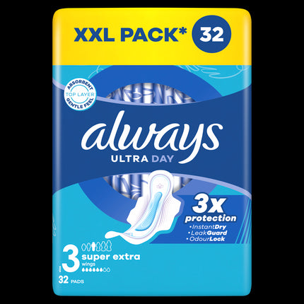 Always Ultra Super Extra Gp 32 Pcs Sanitary Towels