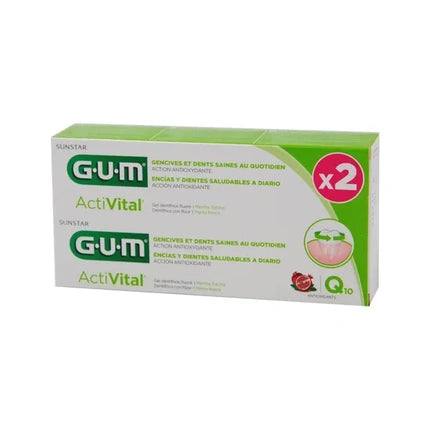 Sunstar Gum Activital 2 Tubes Of 75 Milliliters