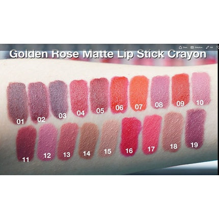 Golden Rose Matte Lipstick Column 16