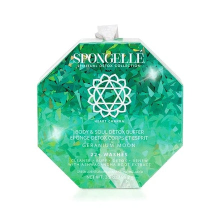 Spongelle Body & Soul Detox Buffer Heart Chakra Geranium Moon White