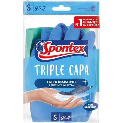 Spontex-Triple Couche-Gants-S-1 Package S 6 - 6 1/2