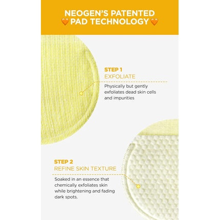 NEOGEN DERMALOGY Bio-Peel Gauze Peeling Pad Collection Exfoliating & Cleansing Peeling Pad with PHA Korean Skin Care 8 Pads Lemon