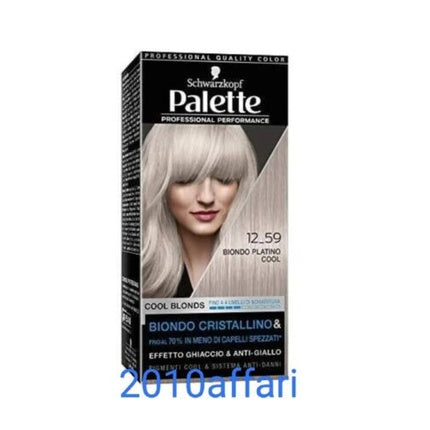 Schwarzkopf Palette Dye Blond Lightening 12-59 Cool Platinum Blonde