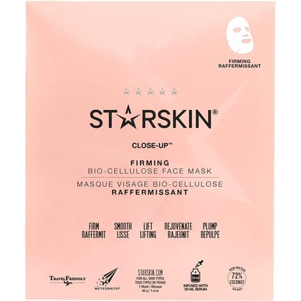 Starskin Close-Up Firming Coconut Bio-Cellulose Second Skin Face Mask