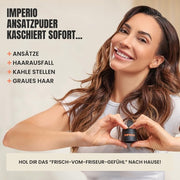 IMPERIO Root Powder Hair Concealer for Hair Thickening for Women and Men Waterproof Makeup to Conceal 4g Medium Blonde