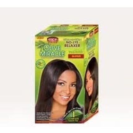 African Pride Olive Miracle Super Deep Conditioning No-Lye Relaxer Kit