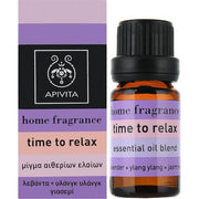 Apivita Essential Oil Time To Relax - Blend Of Essential Oils With Lavender, Jasmine, Ylang Ylang, 10ml