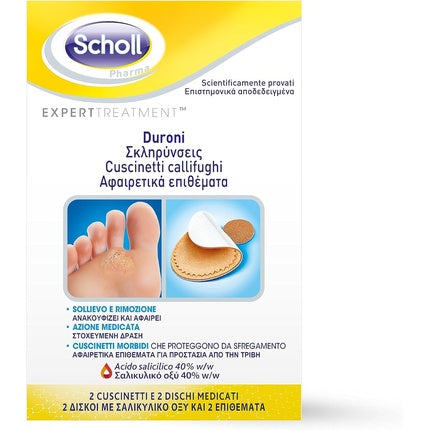 Scholl Corn and Callus Plasters - Pack of 2 Round Plasters and 2 Soft Pads