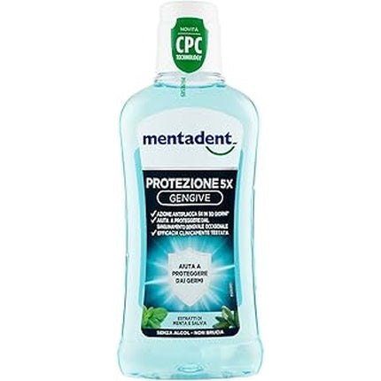 Mentadent Mouthwash Mentadent Protection 5x Gums With Cpc Against Occasional Gum Bleeding 400 Ml