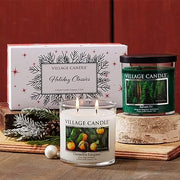 Village Candle Holiday Classics Gift 2 pc