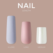 KISS Gel Sculpted Press-On Nails Hold Me Closer Off White Long Coffin Shape Includes 28 Nails 2g Glue 1 Manicure Stick 1 Mini File