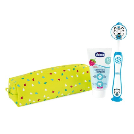 Chicco Tiger Strawberry Toothpaste 50ml + Toothbrush For Children 3-6 Years