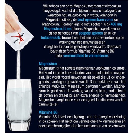 Lucovitaal Magnesium One A Day 400 Forte Dietary Supplement - 20 Sachets