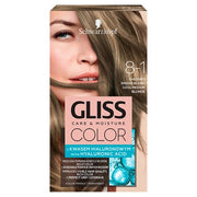 Gliss Color Care & Moisture Hair Dye 8-1 Cool Medium Brown