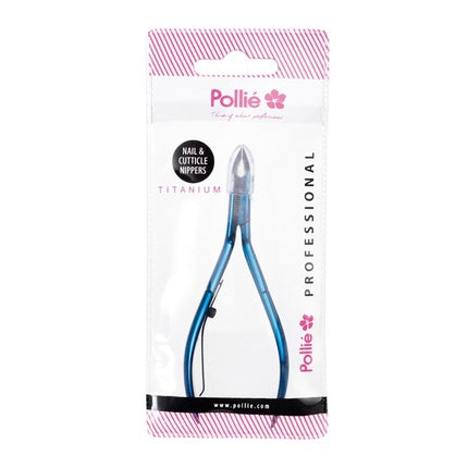 Eurostil Cuticle Nipper 11cm Blue Titanium