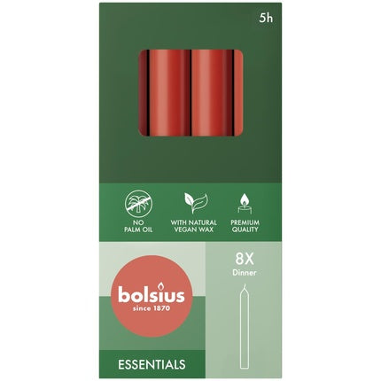 Bolsius Dinner Candles Delicate Red 170x20