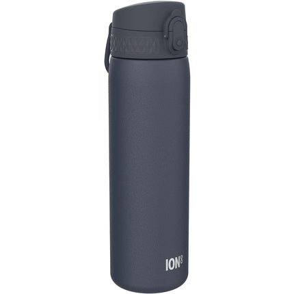 Ion8 Leak Proof Slim Water Bottle Vacuum Insulated Ash Navy 500ml
