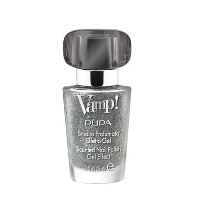 Pupa Vamp! Scented Gel Effect Nail Polish Sparkling Edition 307 Platinum Silver