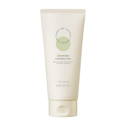 Missha Creamy Latte Cleansing Foam Green Tea